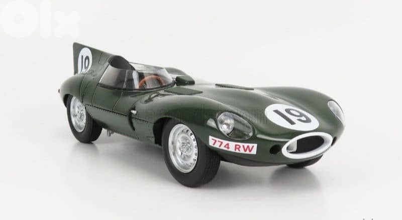 Jaguar D-Type (12h Sebring 1955) diecast car model 1;18 3