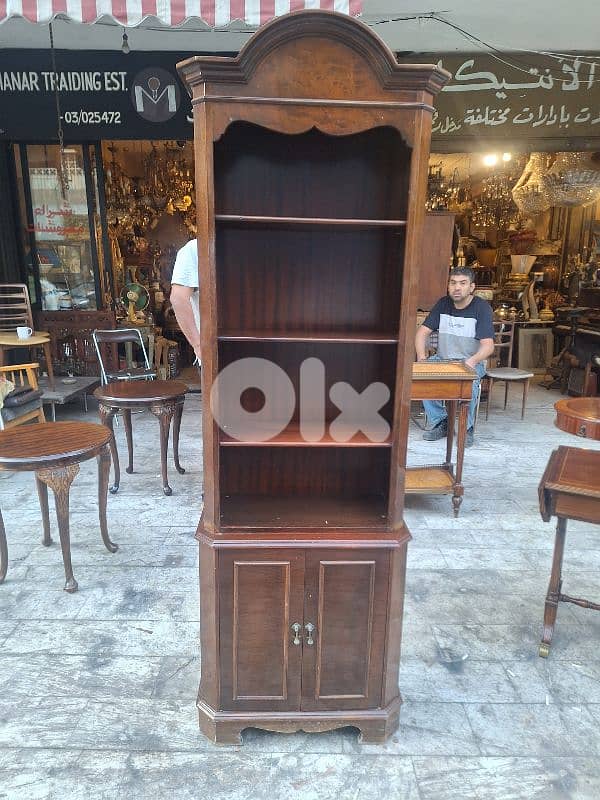 مكتبة رفوف انجليزية ريجنسي انتيك مميزة ناعمة جدا 0