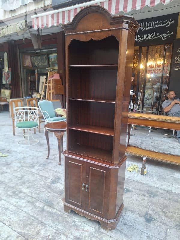 مكتبة رفوف انجليزية ريجنسي انتيك مميزة ناعمة جدا 1