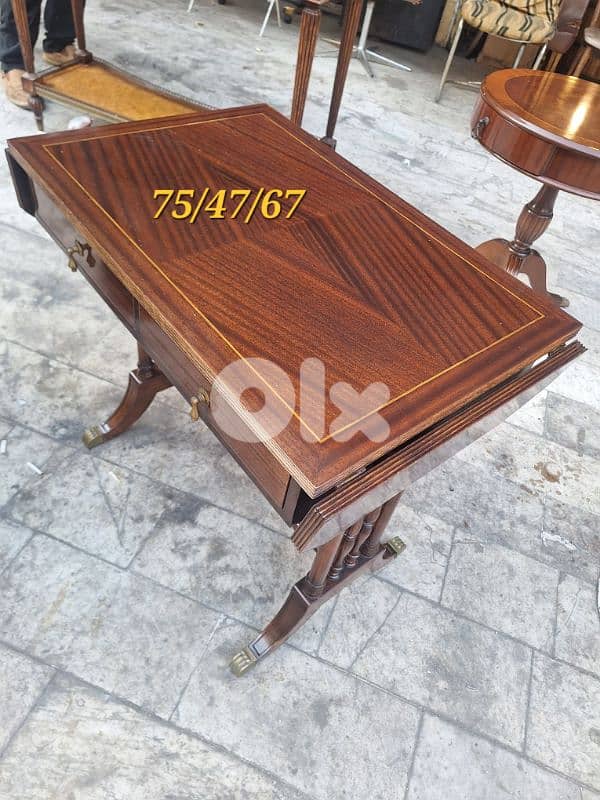 طاولة ريجنسي انجليزية انتيك رائعة جدا خشب جوز 1
