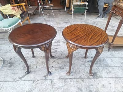 طقم طاولات عدد٢ ريجنسي انجليزي ناعم انتيك قديم شغل مميز جدا