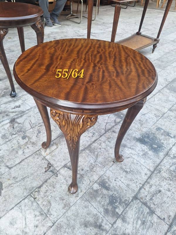 طقم طاولات عدد٢ ريجنسي انجليزي ناعم انتيك قديم شغل مميز جدا 1