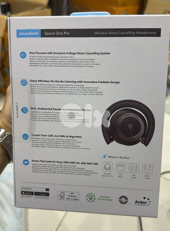 Soundcore space one pro black 1