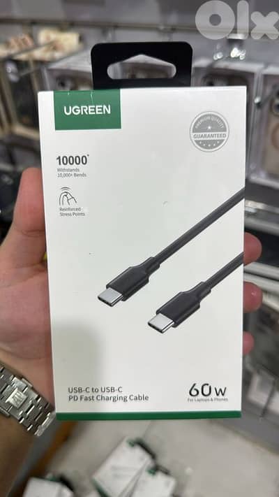 Ugreen usb-c to usb-c 2m 60w black