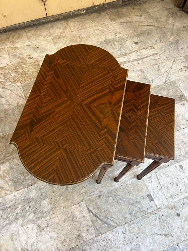 French set coffe table Gigon طقم طاولات جيغون فرنسي ناعم مميز روعة 1