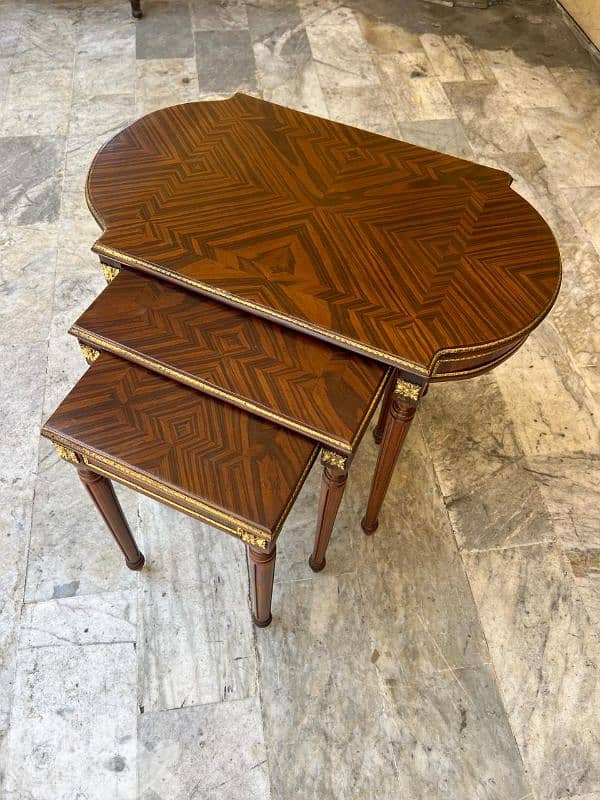 French set coffe table Gigon طقم طاولات جيغون فرنسي ناعم مميز روعة 3