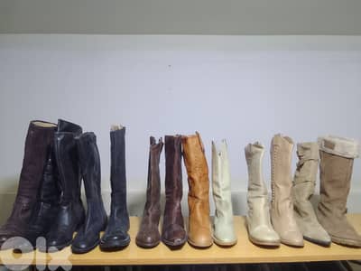 بوتين نسائي / جلد وشموا / ماركات أوروبية