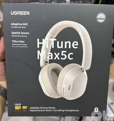 Ugreen Hitune Max5c Hybrid Active Noise Cancelling Headphones white