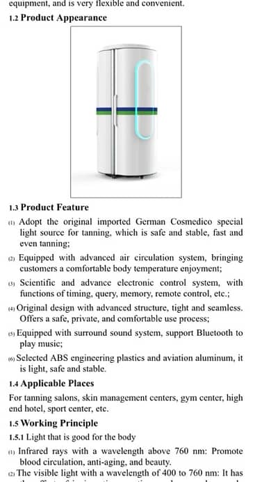 Solarium / Tanning machine with Germany UV Lamp Tubes