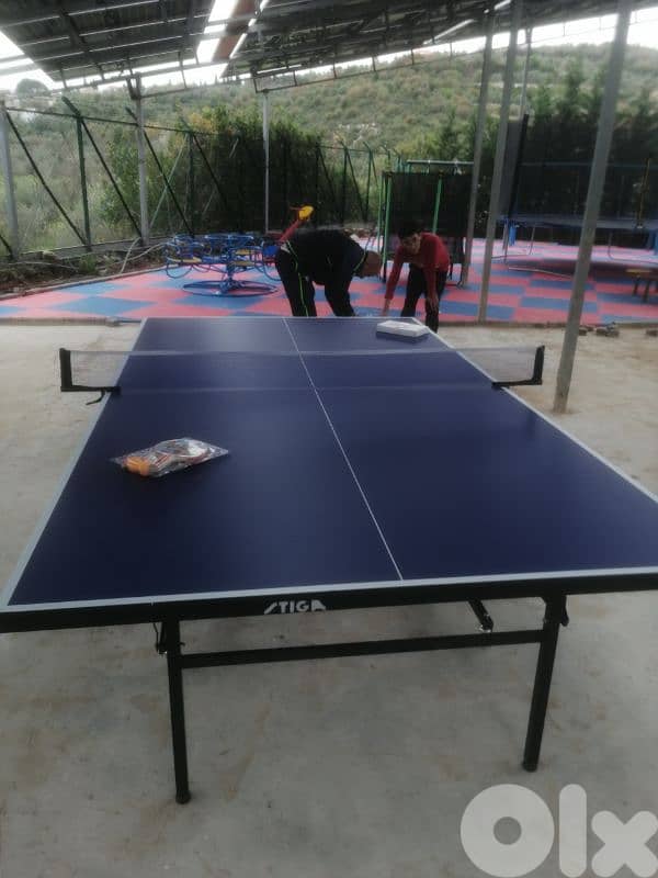 طاوله بينغ بونغ ستيغا طاوله بتريح الراس وبسعر العاديه 3