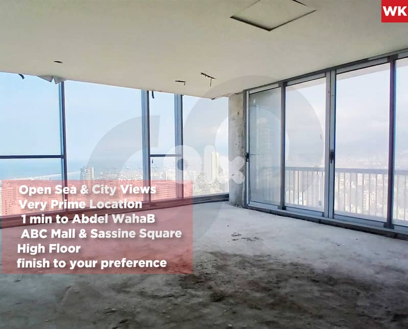 Core & Shell Apartment | 176 sqm / ACHRAFIEH ! REF#WK128479 ! 0