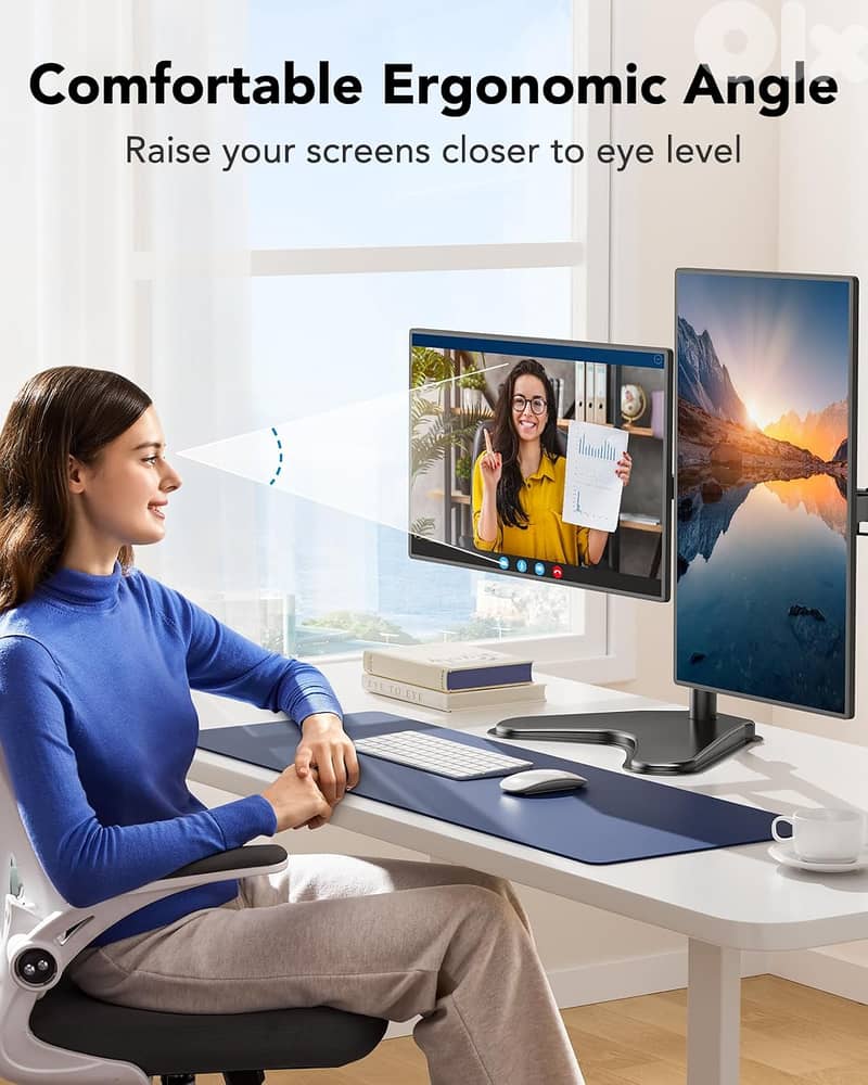 Monitors Mount for 2 Screens 3