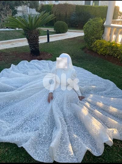 فستان زفاف راقٍ للمحجبات