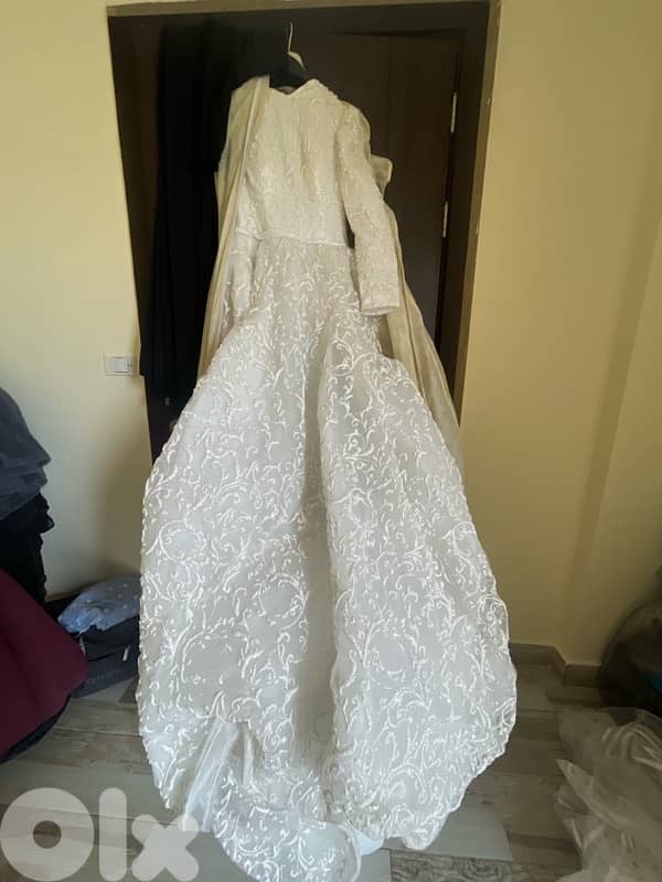 فستان زفاف راقٍ للمحجبات 1