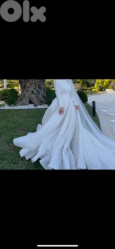 فستان زفاف راقٍ للمحجبات 3