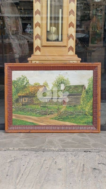 لوحة رسم زيتي اوروبية 1