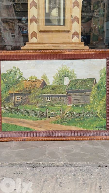 لوحة رسم زيتي اوروبية 2