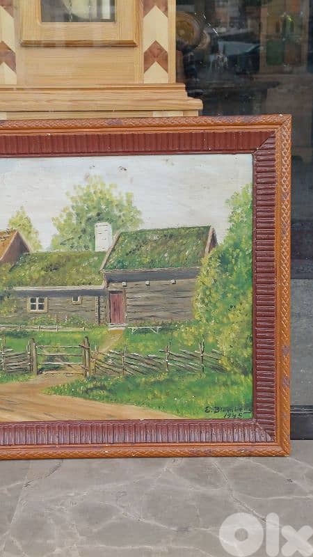 لوحة رسم زيتي اوروبية 3