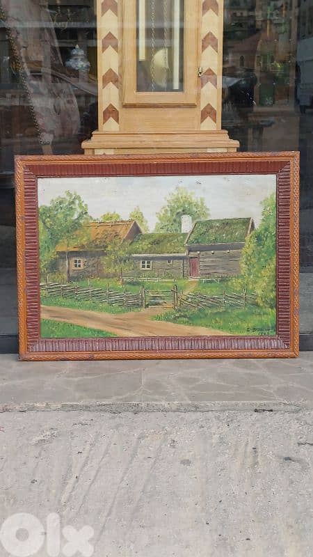 لوحة رسم زيتي اوروبية 6