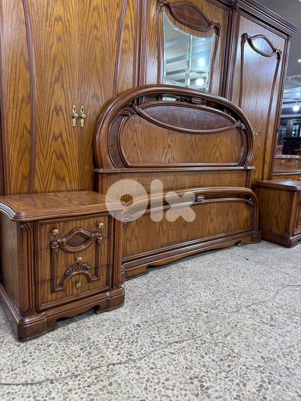 اوضة نوم خشب زان ولاتي كلا ملبسة قشرة سنديان 6