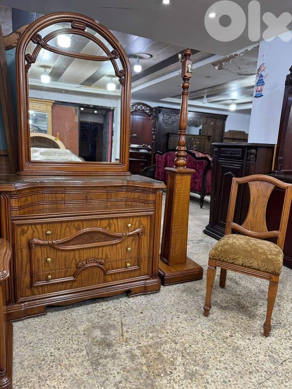 اوضة نوم خشب زان ولاتي كلا ملبسة قشرة سنديان 7