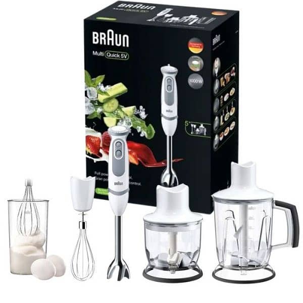 hand mixer set BRAUN MULTIQUICK 5V 1000watt 0