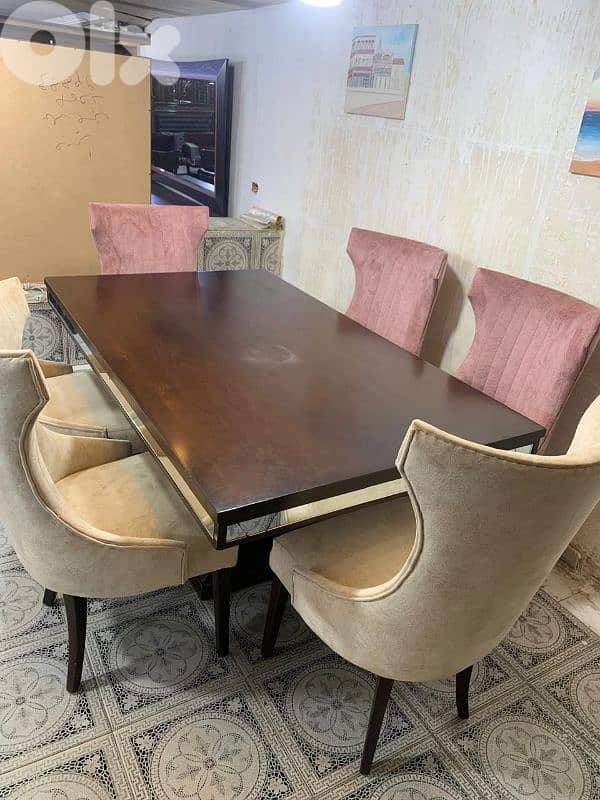 طاولة سفرة 6 كراسي كتير مرتبة 5