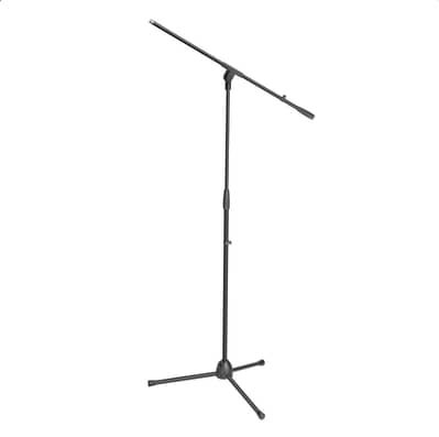Adam Hall Stands S 5 BE Microphone Stand with Boom Arm, Black