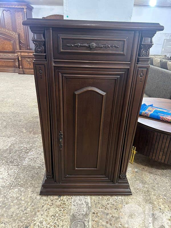 بكس مصري خشب زان درفة وجارور من فوق 1