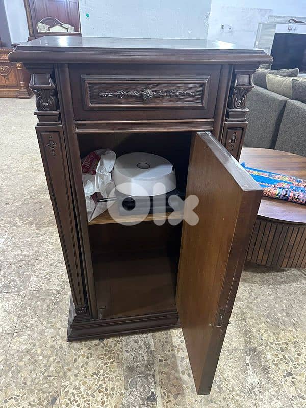 بكس مصري خشب زان درفة وجارور من فوق 3