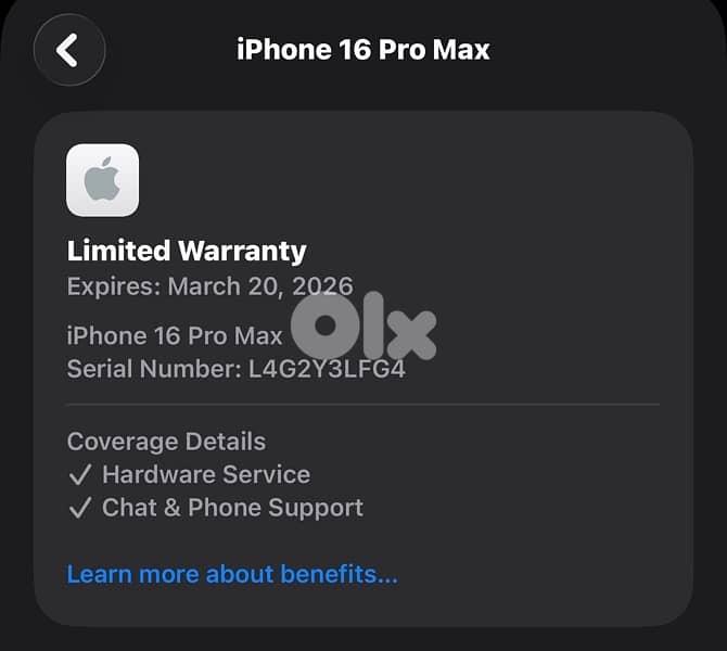 IPHONE 16 PROMAX 256GB USED 3