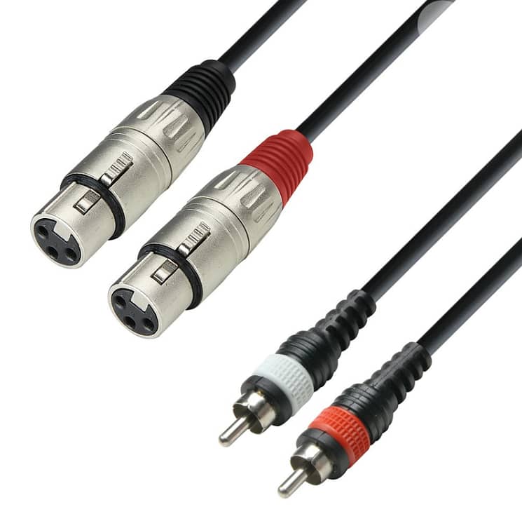 Adam Hall Cables 3 STAR TFC 0300 - Twin Cable, Adam Hall® 2 XLR Female 0