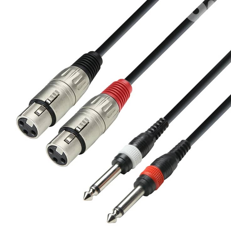 Adam Hall Cables 3 STAR TFP 0300 - Twin Cable, Adam Hall® 2 XLR Female 0