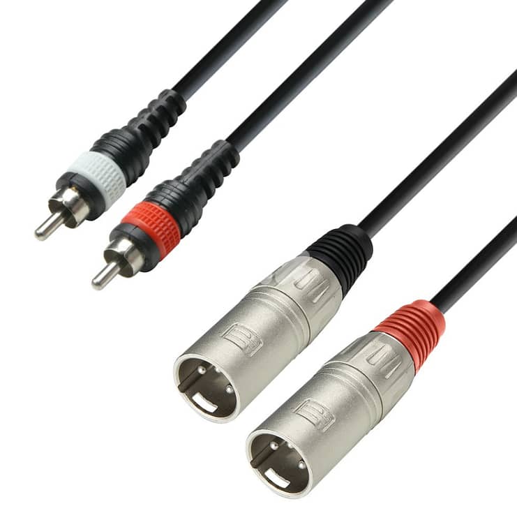 Adam Hall Cables 3 STAR TMC 0300 - Twin Cable, Adam Hall® 2 XLR Male x 0
