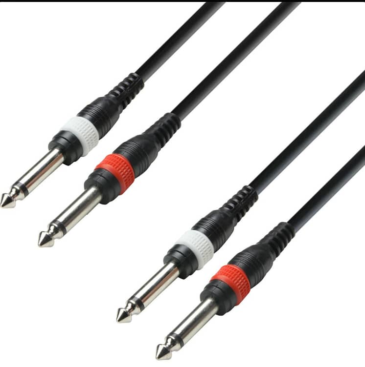 Adam Hall Cables 3 STAR TPP 0300 - Twin Cable, Adam Hall® 2 Jack TS x 0
