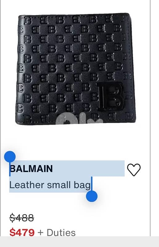 BALMAIN Leather small bag 1