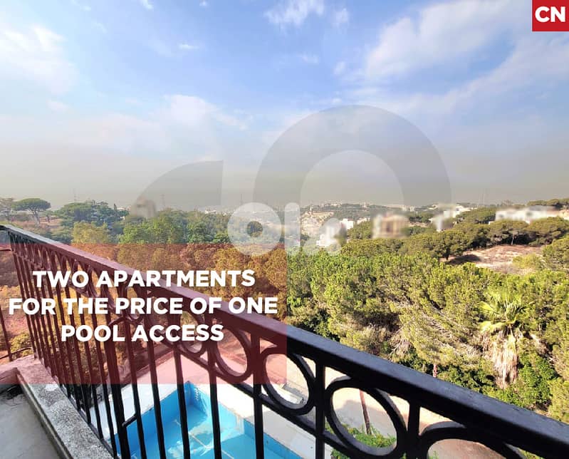 Double deal: 2 Apartments in Ain Saadeh/عين سعادة REF#CN128511 0