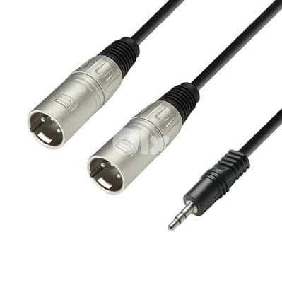 Adam Hall Cables 3 STAR YWMM 0300 - Y Cable, Adam Hall® 2 XLR Male x M
