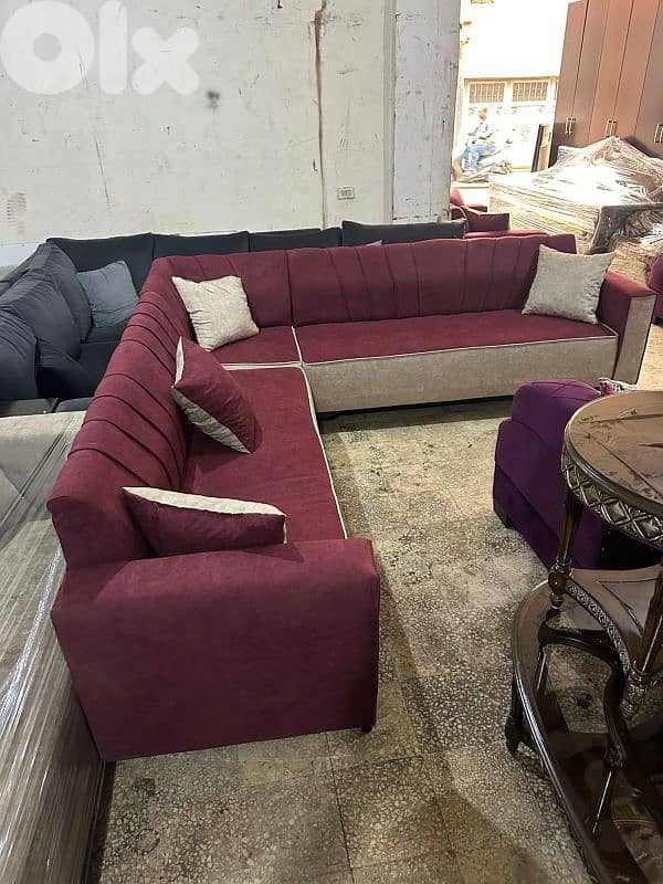 اوضة قعدة زاوية خشب شوح جديدة 1