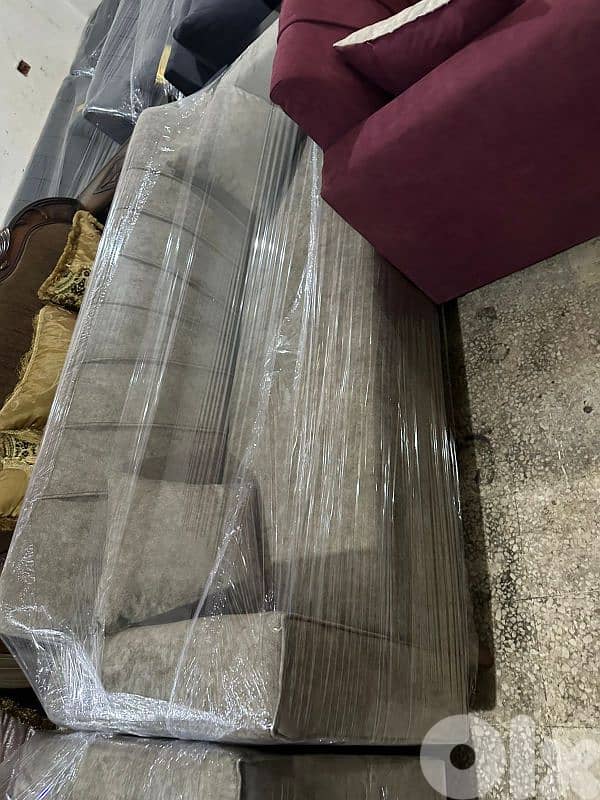 طقم كنبايات شغل توصاية خشب شوح اسفنج إكسترا جديد 4