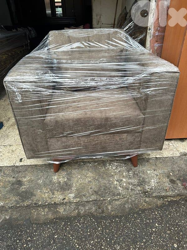 طقم كنبايات شغل توصاية خشب شوح اسفنج إكسترا جديد 5