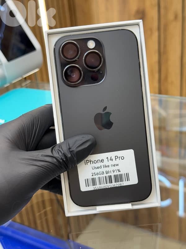 iPhone 14Pro 256Gb like new BH: 92% super clean 0