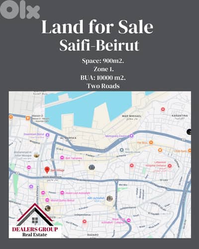 Land for sale in Saifi in a Very Prime Location