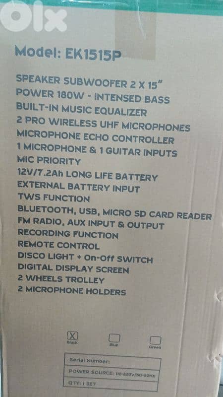 speaker double 15 inch (new) 2