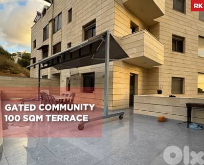 Spacious, terrace, prime location, antelias/أنطلياس  REF#RK126688