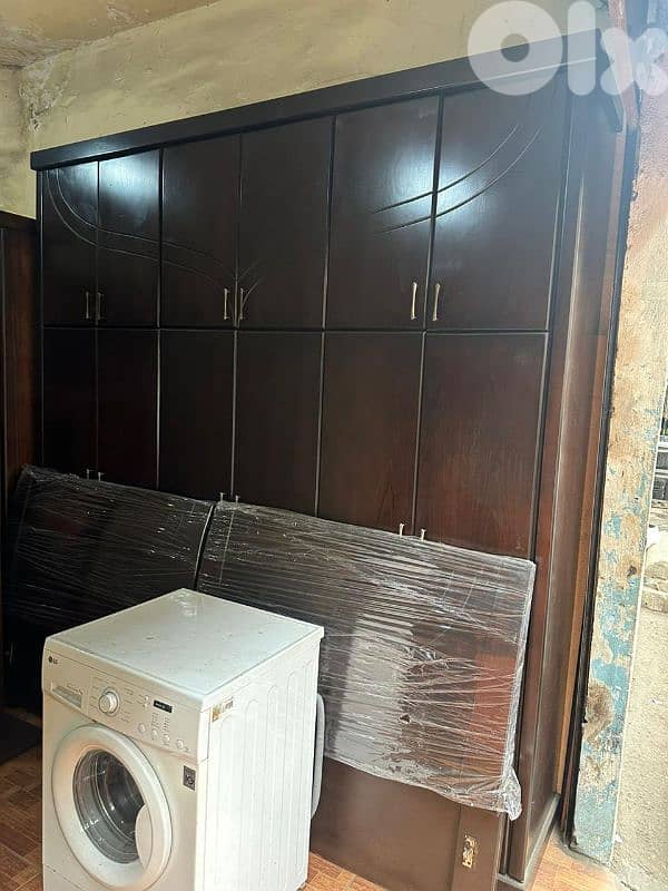 اوضة نوم طابقين تختين شغل توصاية ملبسة قشرة زان 0