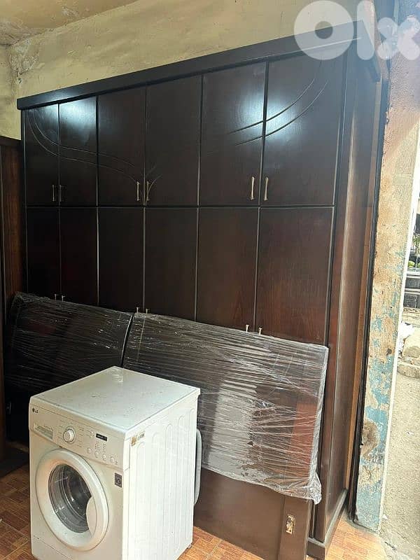 اوضة نوم طابقين تختين شغل توصاية ملبسة قشرة زان 2