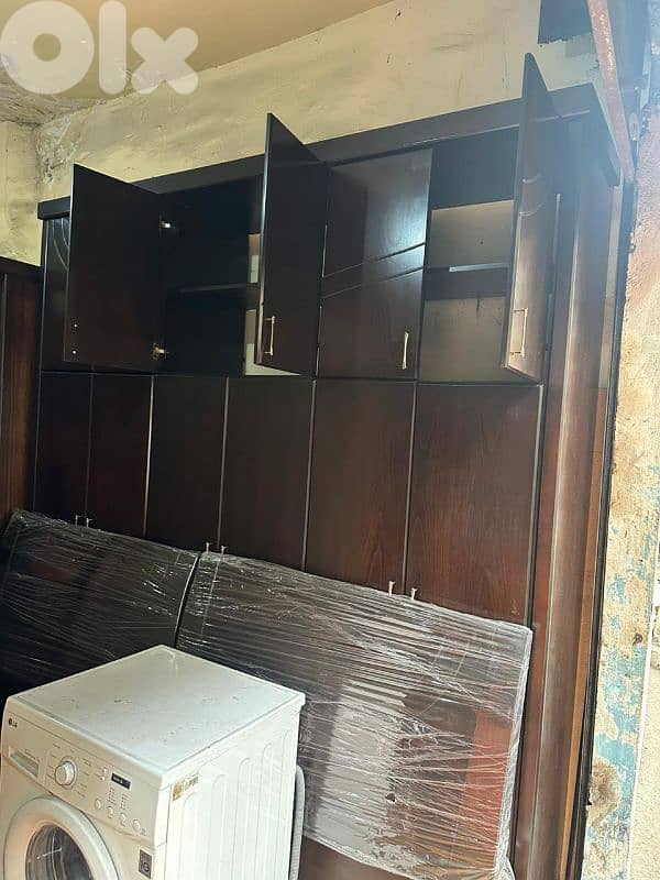 اوضة نوم طابقين تختين شغل توصاية ملبسة قشرة زان 8