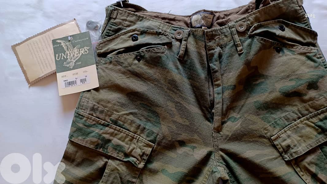 Univers hunting cargo pants – 100% cotton ripstop – woodland camo 1