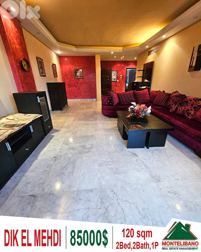 120 sqm Apartment For Sale in Dik El Mehdi (ديك المحدي) 0